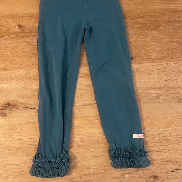 Ruffle Butts Kids Leggings - Deep Teal - Picture 1 of 2